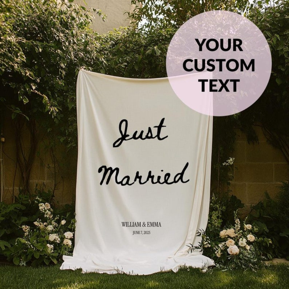 Sewing Custom - Custom Wedding Banner - Custom Image