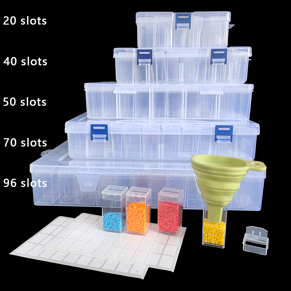 Sewing Art - Square Plastic Diamond Painting Storage Box