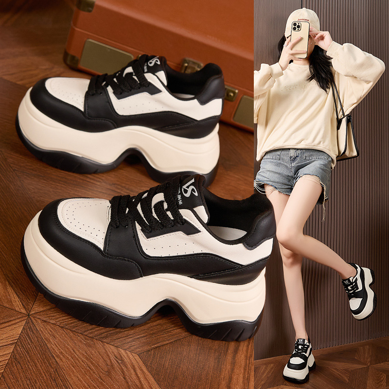 8cm Platform White Sneakers Wo - огляд і ціна Sewing Fleece