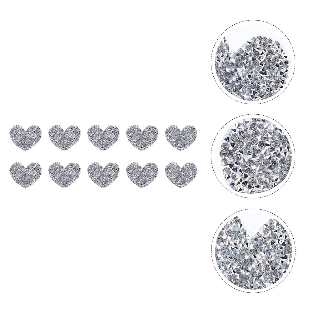10Pcs Heart Shaped Embroidery  - огляд і ціна Sewing Recycling