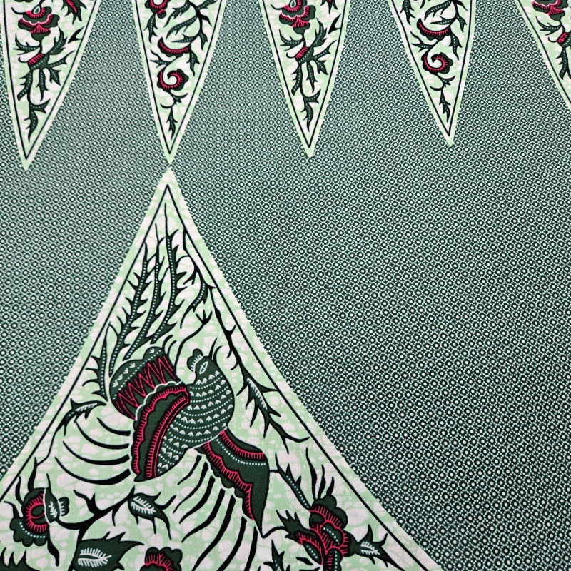 6Yards Long Printed Gray Green - огляд і ціна Sewing Batik Fabric