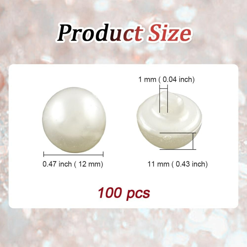 12MM 100 Pcs 1 Hole Beige Imit - огляд і ціна Sewing Kit