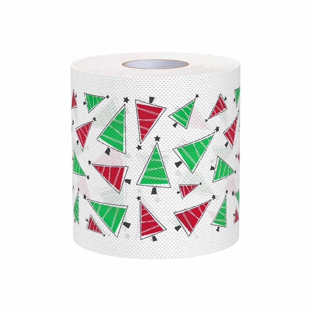 Santa Printed Christmas Toilet - огляд і ціна Pattern Tissue Paper