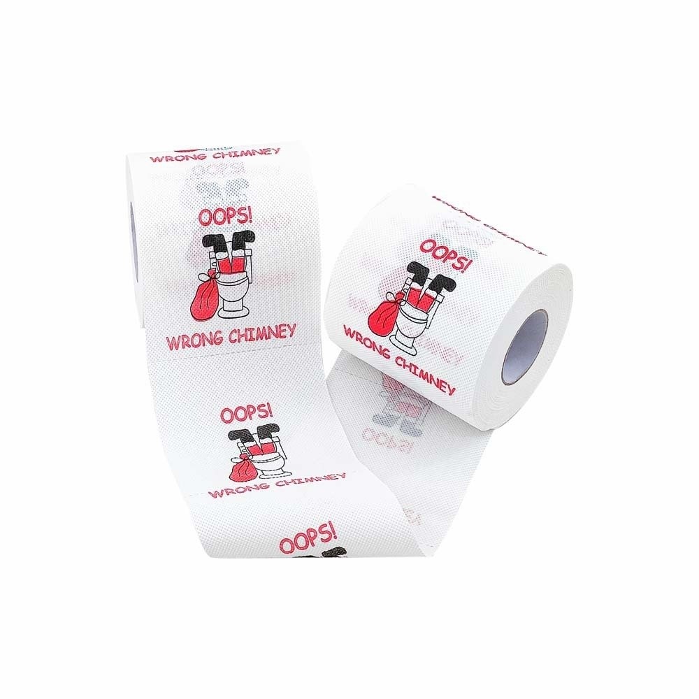 Santa Printed Christmas Toilet - огляд і ціна Pattern Tissue Paper