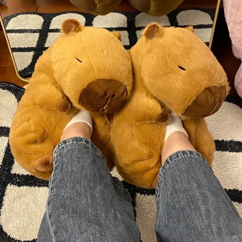 Novelty capybara slippers unis - огляд і ціна Sewing Cloth