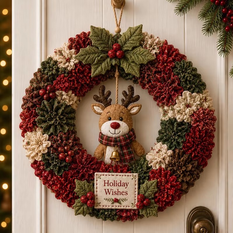 3D Christmas Fabric Poke Art K - огляд і ціна Sewing Art