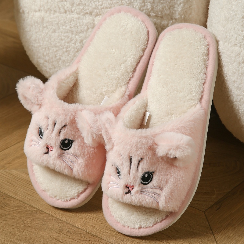 Cute Cat Plush Flip Flops For  - огляд і ціна Sewing Cloth