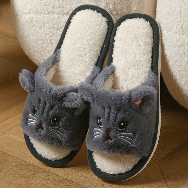 Cute Cat Plush Flip Flops For  - огляд і ціна Sewing Cloth
