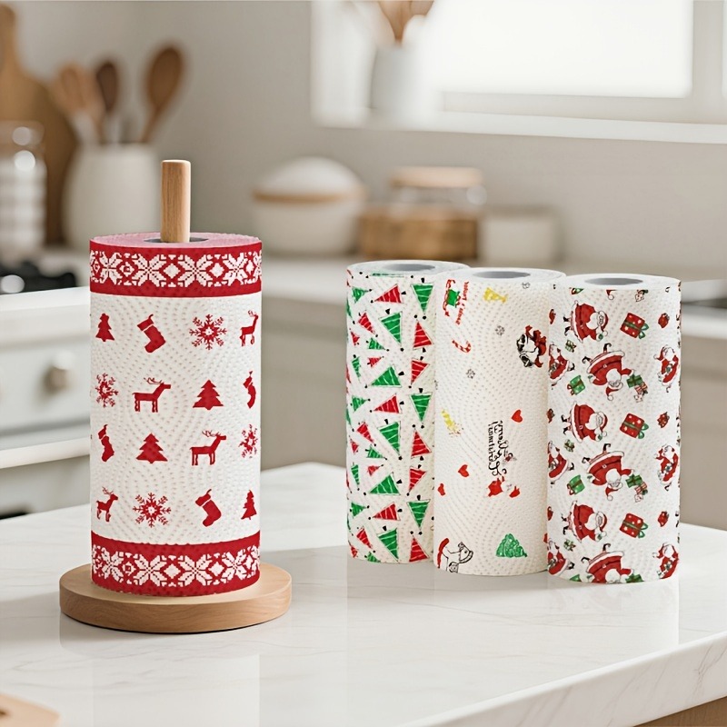 Christmas Napkin Roll, Cute Ra - огляд і ціна Pattern Tissue Paper