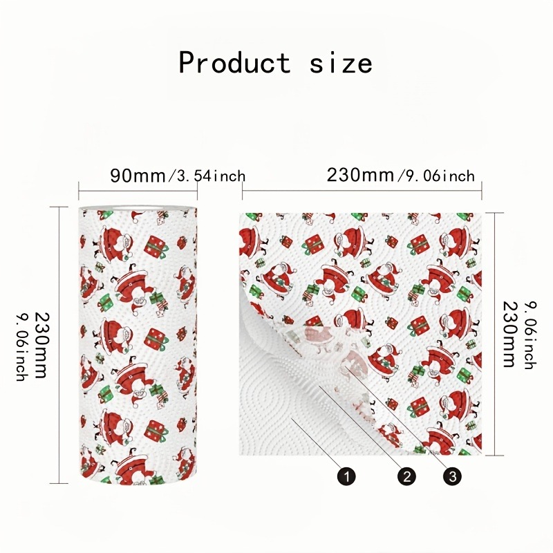 Christmas Napkin Roll, Cute Ra - огляд і ціна Pattern Tissue Paper